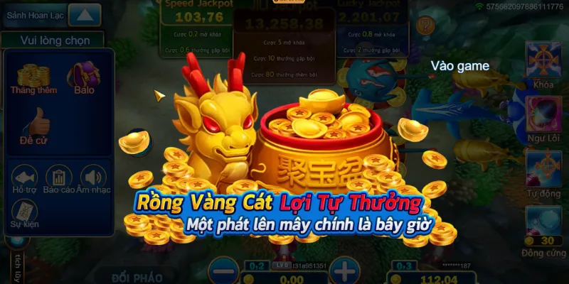 Giao diện của các trò chơi tại sảnh cực kỳ bắt mắt