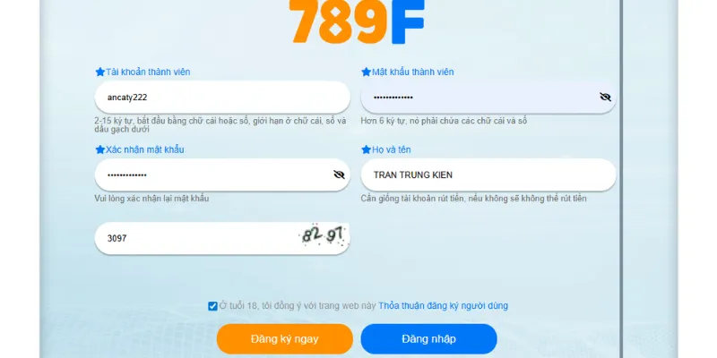 Cách đăng ký 789F trên máy tính cực kỳ dễ dàng trong 1 phút