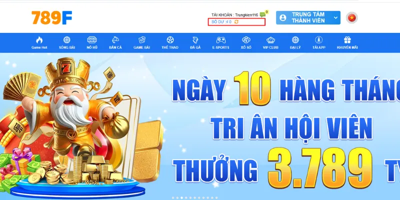 Khi giao dịch thành công, số tiền sẽ được cập nhật vào tài khoản